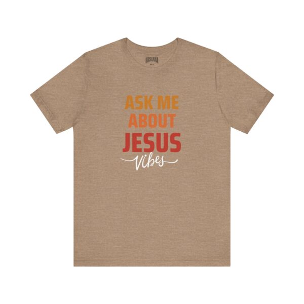 Ask me about Jesus Short Sleeve Tee - Image 1