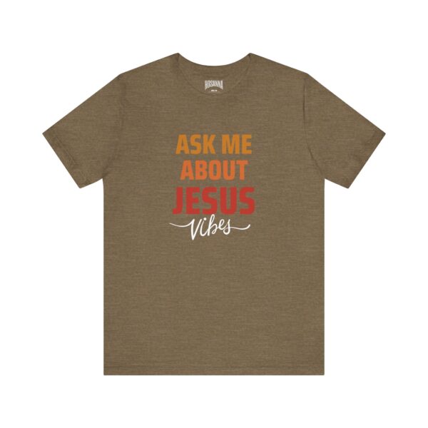 Ask me about Jesus Short Sleeve Tee - Image 9