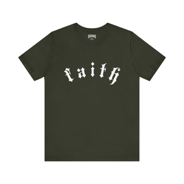 Faith - Unisex Jersey Short Sleeve Hosanna Christian T- Shirt - Image 5