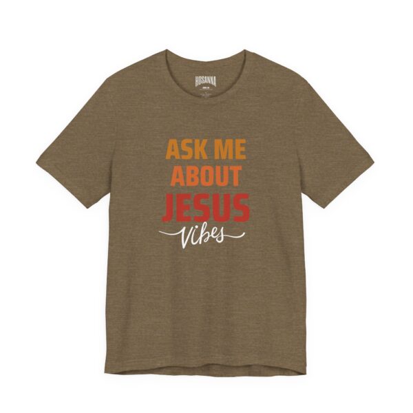 Ask me about Jesus Short Sleeve Tee - Image 11