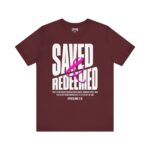 Saved & Redeemed Short Sleeve Tee - Christian Hosanna T Shirt - Image 5