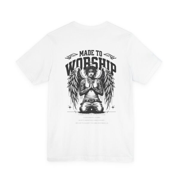 Made to Worship Unisex Jersey Tee - Hosanna Christian T-Shirt - Image 4