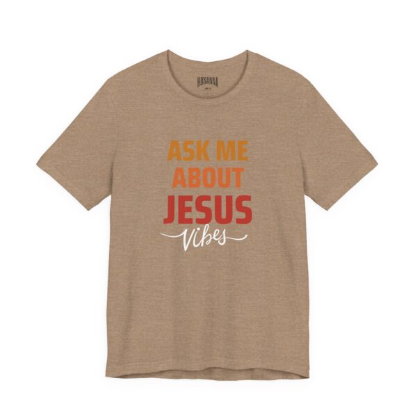 Ask me about Jesus Short Sleeve Tee - Image 3