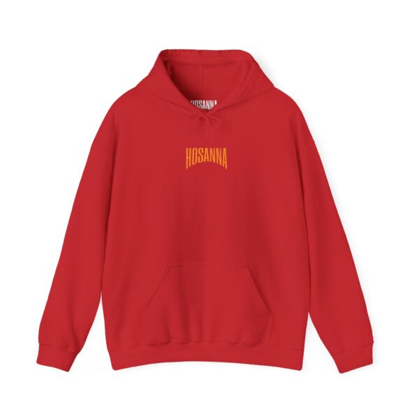 I Thessalonians 5:16-17 - Hosanna Christian Hooded Sweatshirt - Image 2
