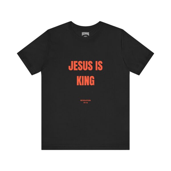 Rev. 19:13 Jesus is King Short Sleeve Tee - Image 1