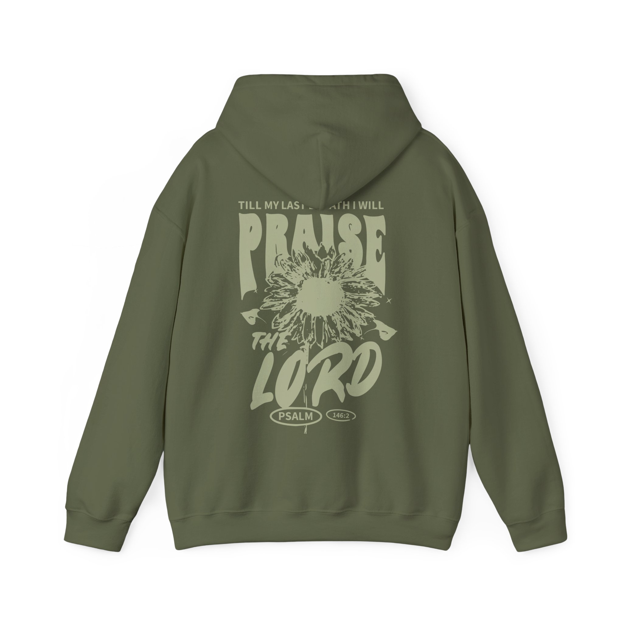 3551960179330601559_2048.jpeg Till My Last Breath I Will Praise the Lord - Hosanna Christian Hooded Sweatshirt - Image 1
