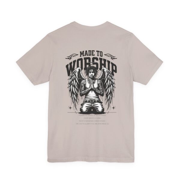 Made to Worship Unisex Jersey Tee - Hosanna Christian T-Shirt - Image 8