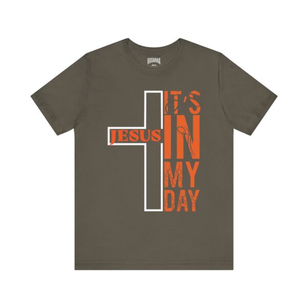 Jesus is In My Day Jersey Tee - Hosanna Christian T Shirt - Image 5