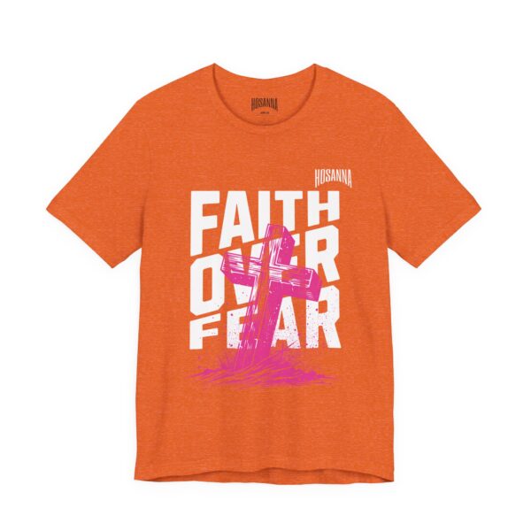 Faith Over Fear Unisex Jersey Tee – Hosanna Christian T-Shirt - Image 3
