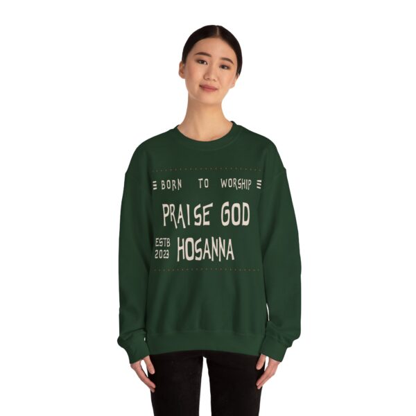 Praise God, Hosanna Crewneck Sweatshirt - Image 8