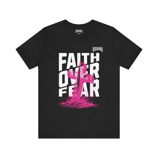 Faith Over Fear Unisex Jersey Tee – Hosanna Christian T-Shirt - Image 5