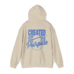 Created With Purpose, For Purpose - Hosanna Christian Hooded Sweatshirt - Image 3