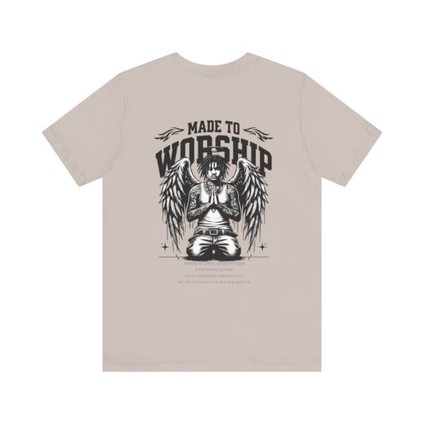 Made to Worship Unisex Jersey Tee - Hosanna Christian T-Shirt - Image 6