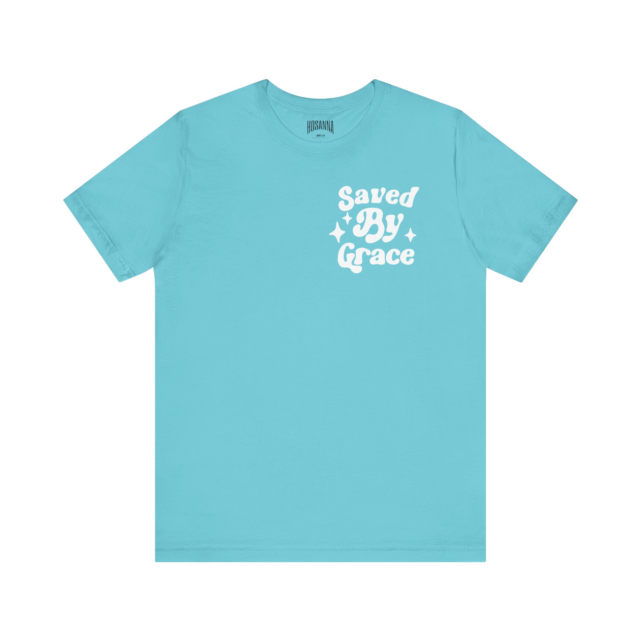 10157155216325021373_2048.jpeg Saved By Grace Short Sleeve Tee - Image 1