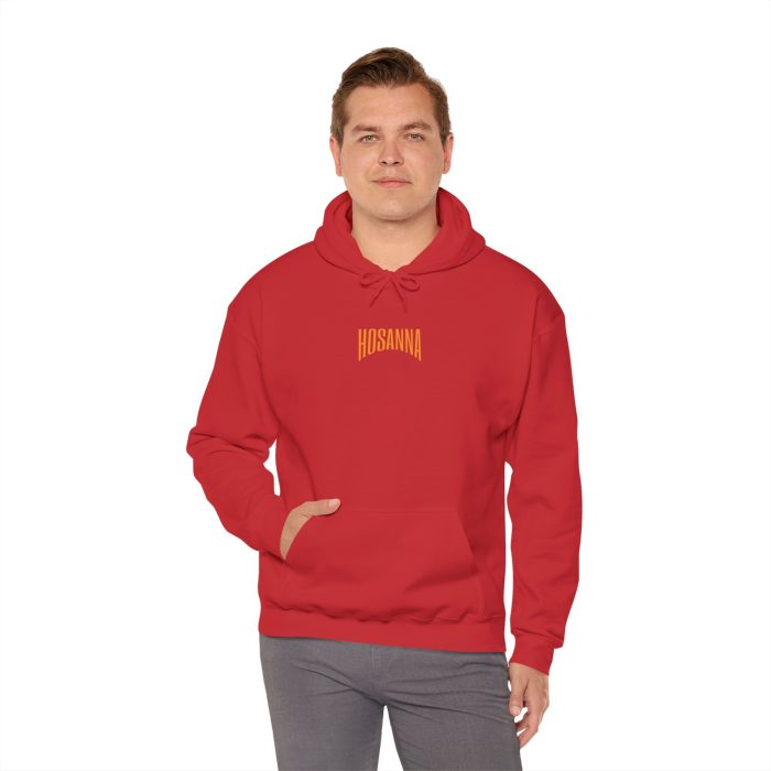 I Thessalonians 5:16-17 - Hosanna Christian Hooded Sweatshirt - Image 9