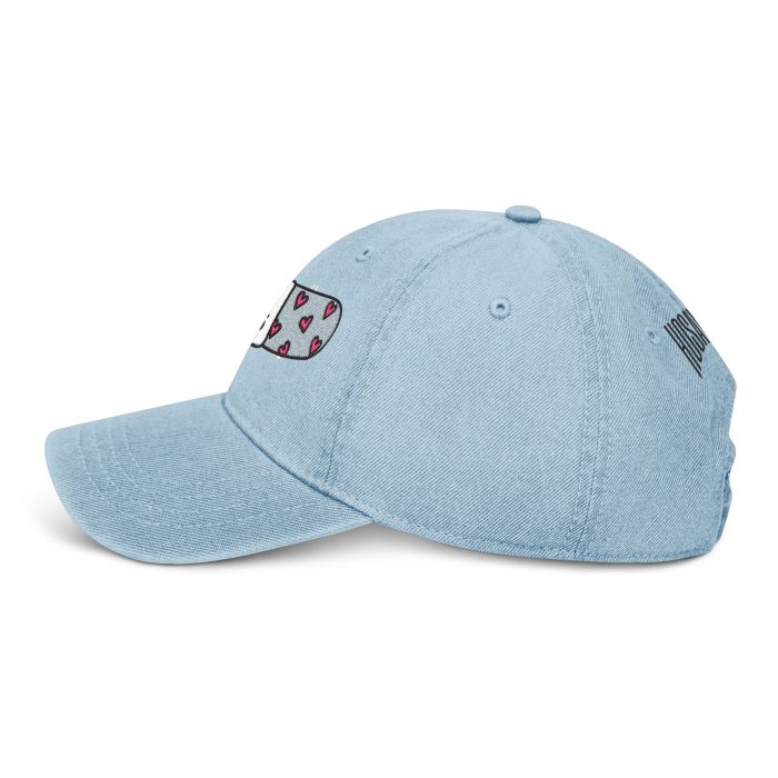 Denim Hat - Embroidered "Jesus Heals" Bandage with "Hosanna" Back - Image 6