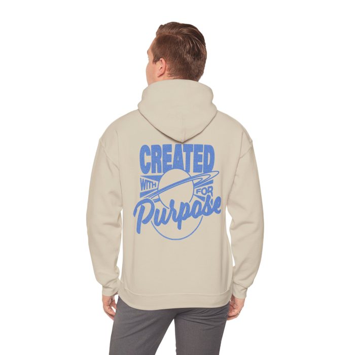 Created With Purpose, For Purpose - Hosanna Christian Hooded Sweatshirt - Image 10