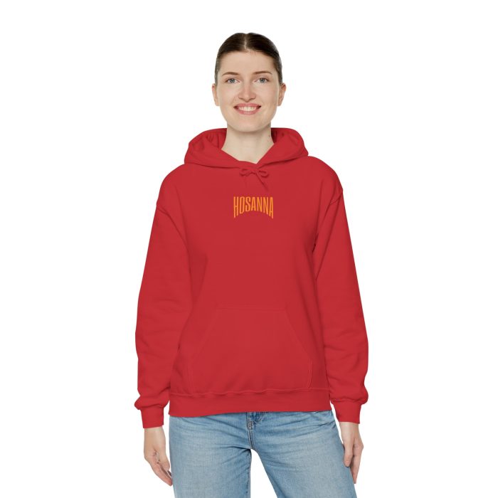 I Thessalonians 5:16-17 - Hosanna Christian Hooded Sweatshirt - Image 8