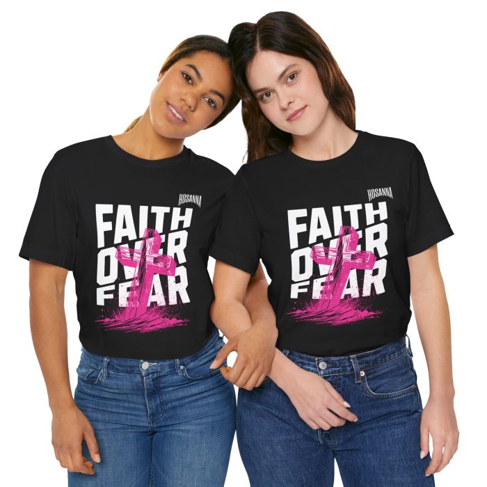 Faith Over Fear Unisex Jersey Tee – Hosanna Christian T-Shirt - Image 57