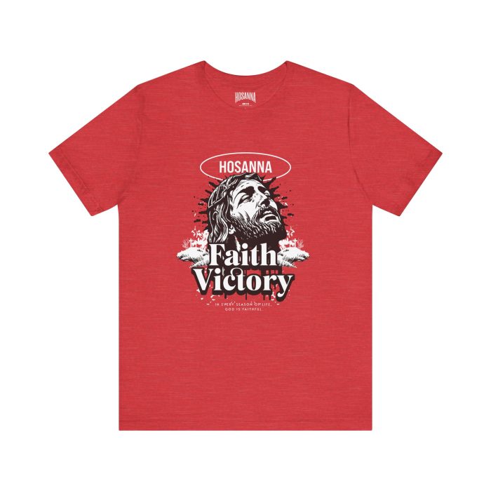 Faith Victory Unisex Tee - Hosanna Christian T Shirt - Image 64