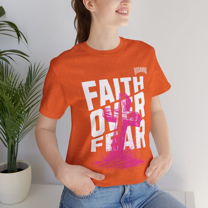 Faith Over Fear Unisex Jersey Tee – Hosanna Christian T-Shirt - Image 22