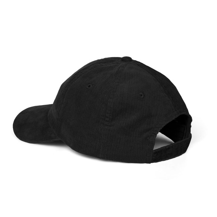 Hosanna Embroidered Corduroy Cap — Vintage Black Dad Hat - Image 2