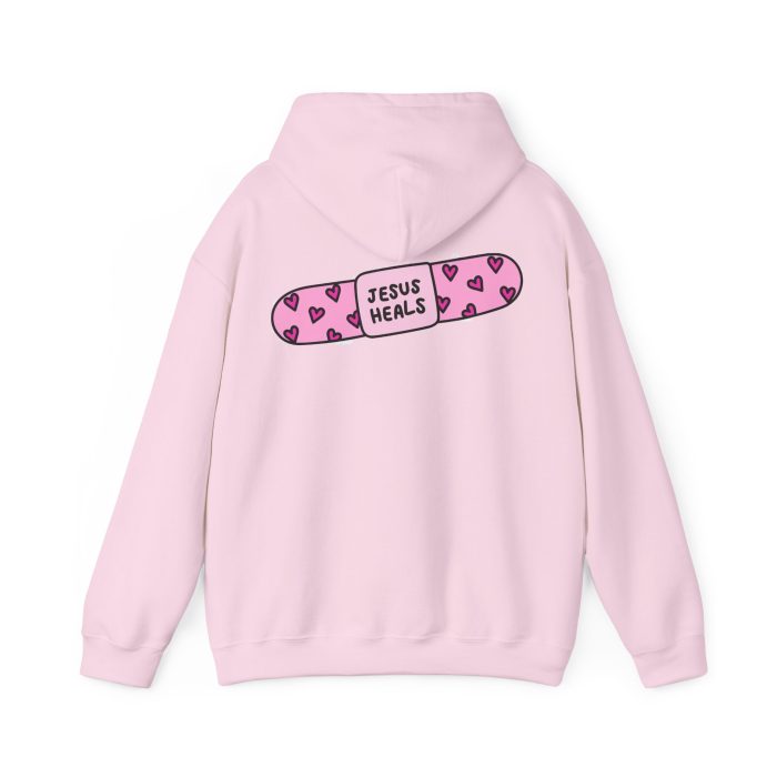 Jesus Heals - Hosanna Christian Hooded Sweatshirt - Image 2