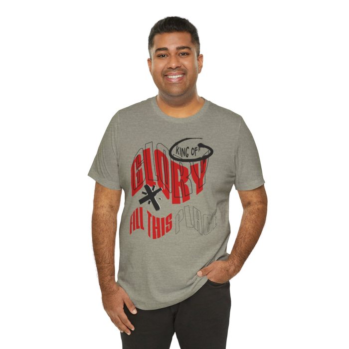 King of Glory Unisex Jersey Tee - Hosanna Christian T-Shirt - Image 47
