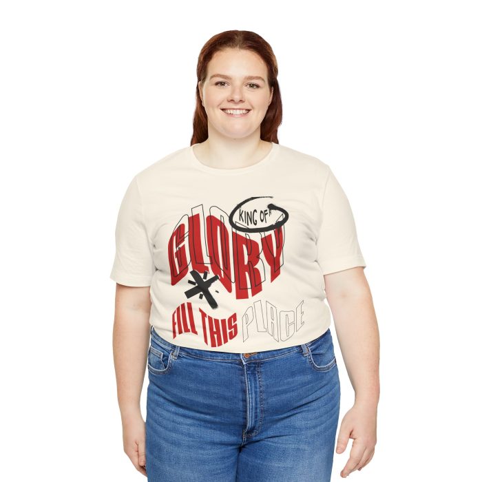 King of Glory Unisex Jersey Tee - Hosanna Christian T-Shirt - Image 13