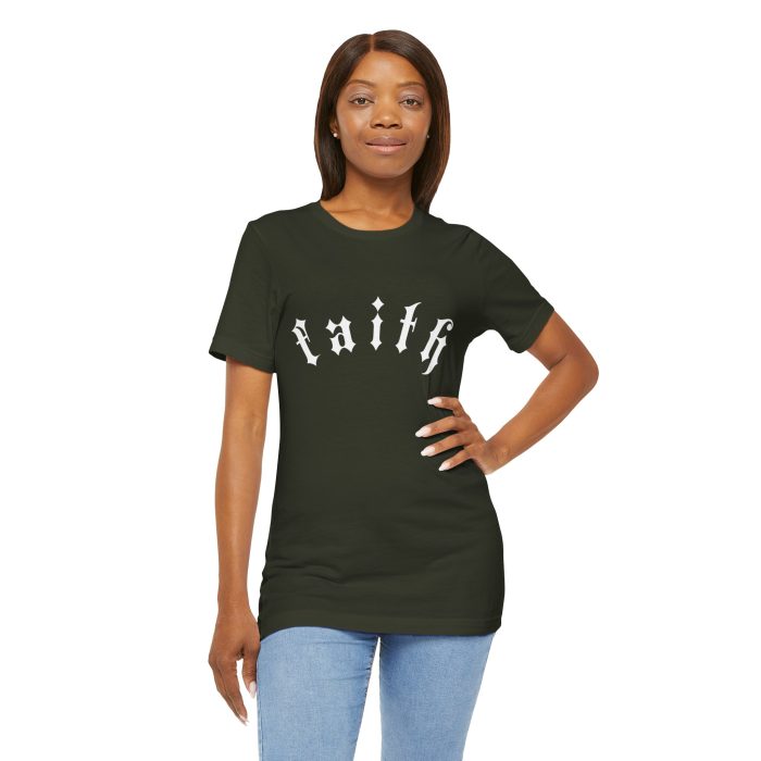 Faith - Unisex Jersey Short Sleeve Hosanna Christian T- Shirt - Image 53