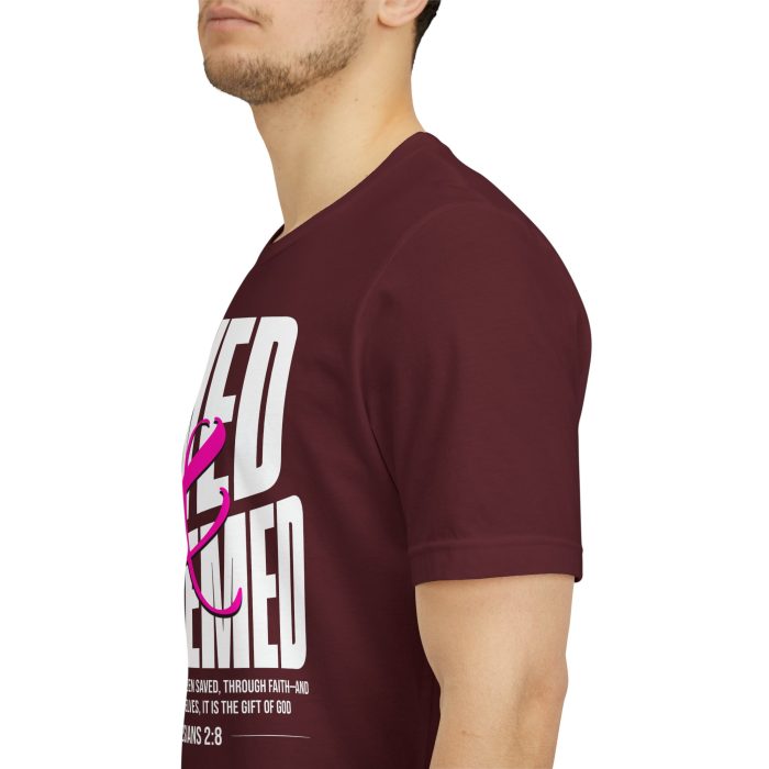 Saved & Redeemed Short Sleeve Tee - Christian Hosanna T Shirt - Image 60