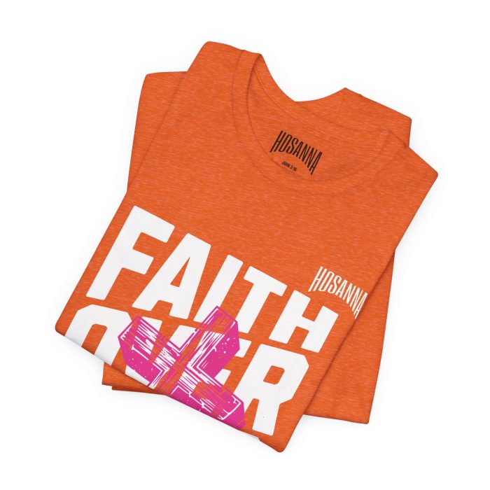 Faith Over Fear Unisex Jersey Tee – Hosanna Christian T-Shirt - Image 3