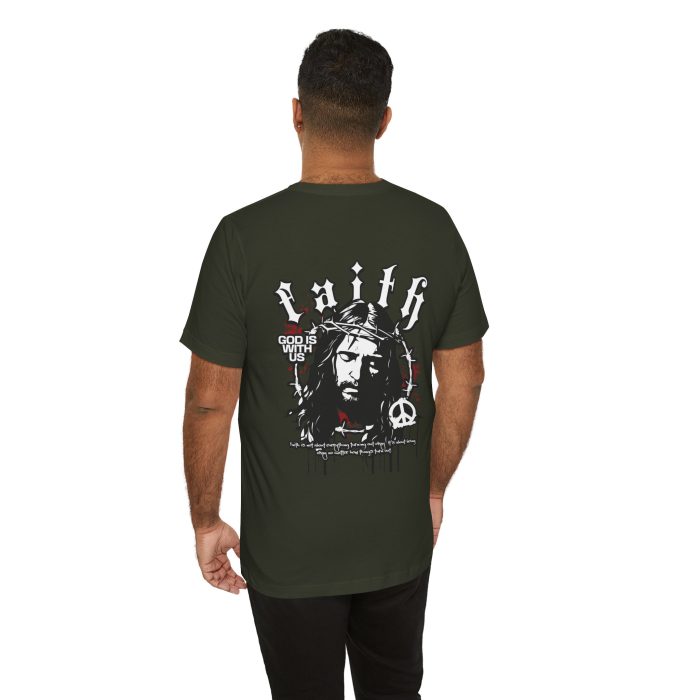 Faith - Unisex Jersey Short Sleeve Hosanna Christian T- Shirt - Image 48