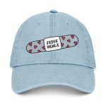 Denim Hat - Embroidered "Jesus Heals" Bandage with "Hosanna" Back