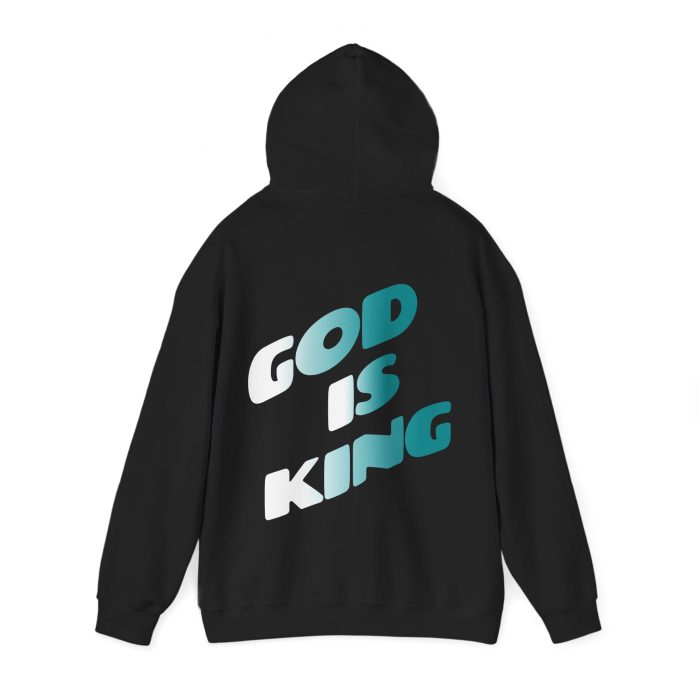 God is King - Hosanna Christian Hooded Sweatshirt - Image 3