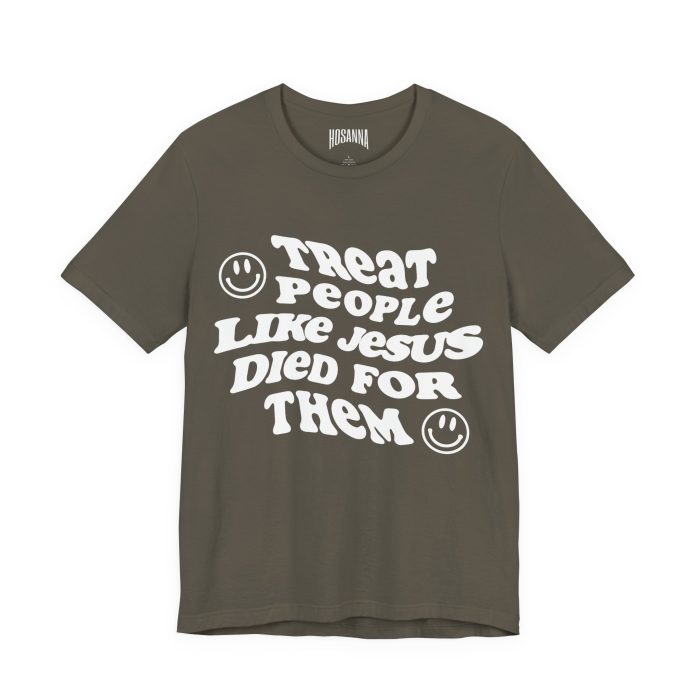 Treat People Like Jesus Short Sleeve Tee - Image 3
