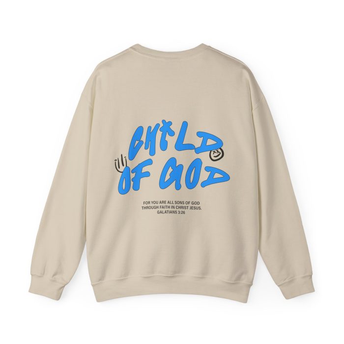 Child Of God - Hosanna Christian Crewneck Sweatshirt - Image 2