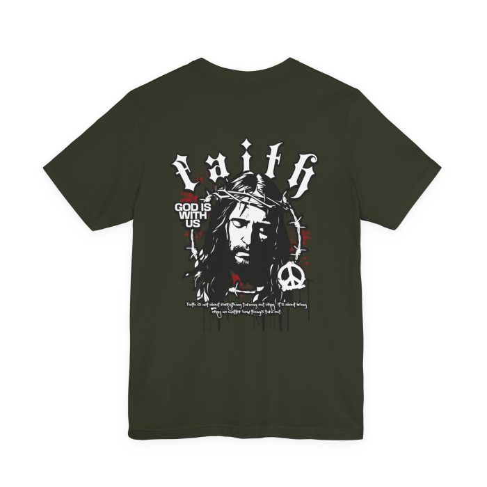 Faith - Unisex Jersey Short Sleeve Hosanna Christian T- Shirt - Image 35
