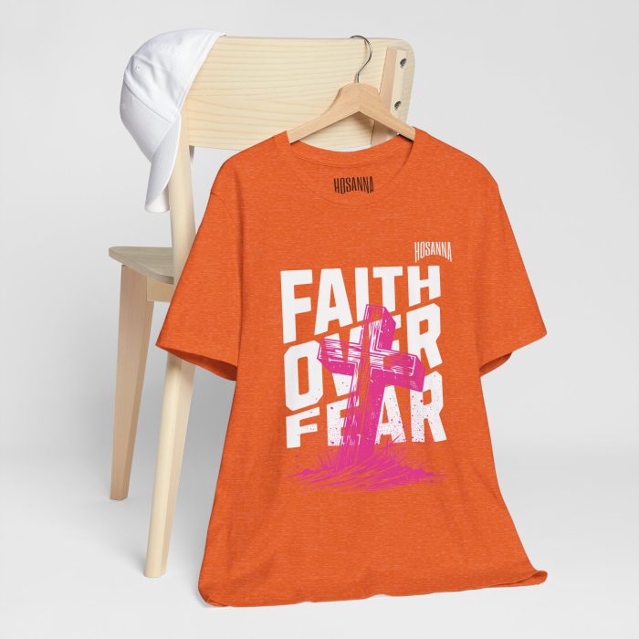 Faith Over Fear Unisex Jersey Tee – Hosanna Christian T-Shirt - Image 6