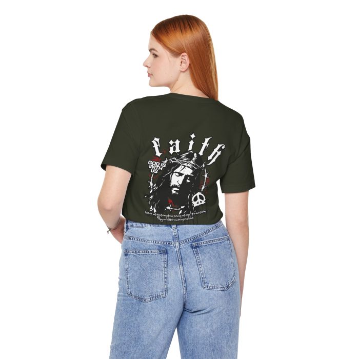Faith - Unisex Jersey Short Sleeve Hosanna Christian T- Shirt - Image 50