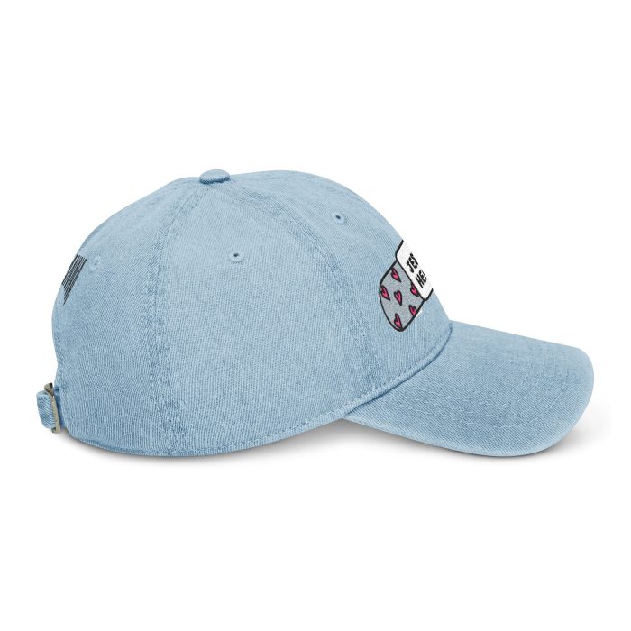 Denim Hat - Embroidered "Jesus Heals" Bandage with "Hosanna" Back - Image 5