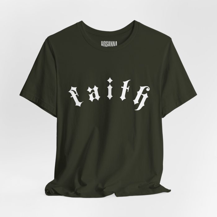 Faith - Unisex Jersey Short Sleeve Hosanna Christian T- Shirt - Image 37