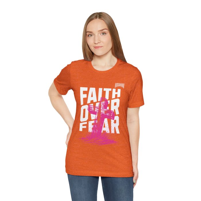 Faith Over Fear Unisex Jersey Tee – Hosanna Christian T-Shirt - Image 11