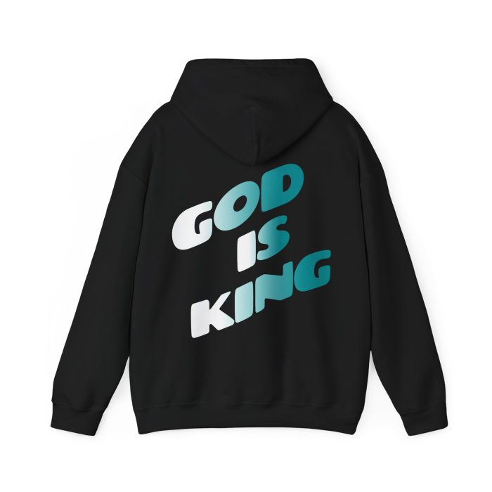 God is King - Hosanna Christian Hooded Sweatshirt - Image 2