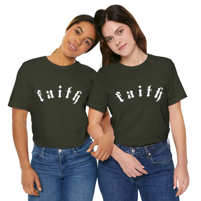 Faith - Unisex Jersey Short Sleeve Hosanna Christian T- Shirt - Image 57