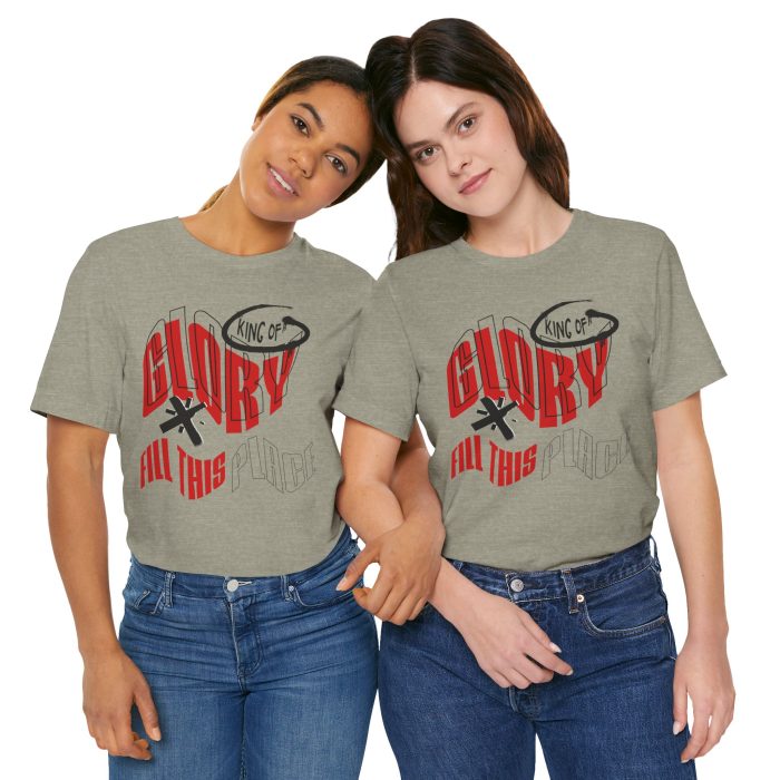King of Glory Unisex Jersey Tee - Hosanna Christian T-Shirt - Image 57