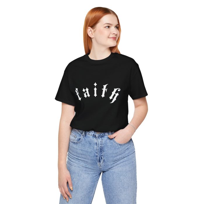 Faith - Unisex Jersey Short Sleeve Hosanna Christian T- Shirt - Image 16