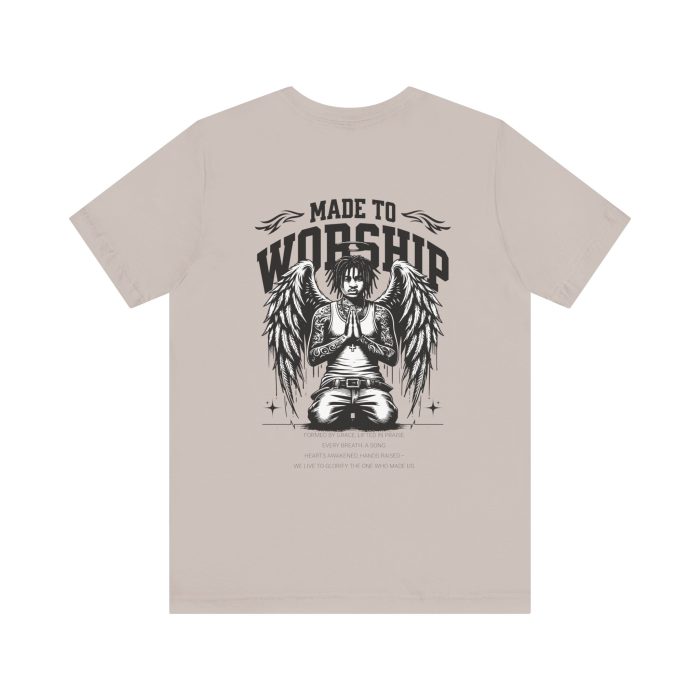 Made to Worship Unisex Jersey Tee - Hosanna Christian T-Shirt - Image 6