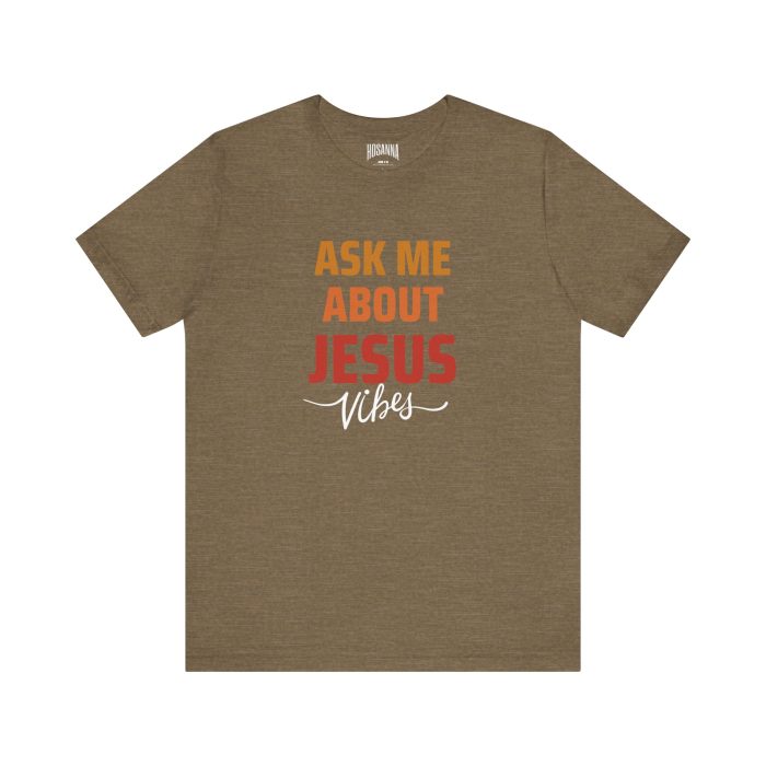 Ask me about Jesus Short Sleeve Tee - Image 9