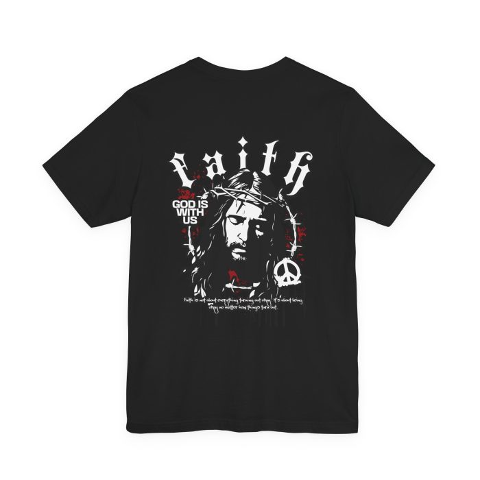 Faith - Unisex Jersey Short Sleeve Hosanna Christian T- Shirt - Image 2